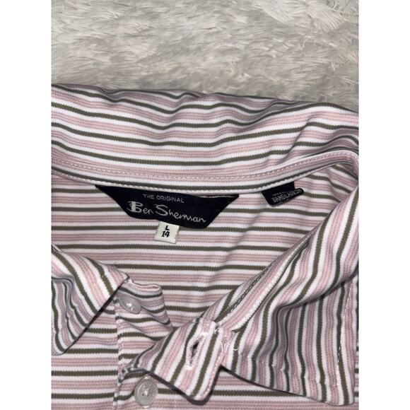 Ben Sherman boys sz. 14 classic striped polo. Comf. Exc. quality & cond. - Picture 2 of 14